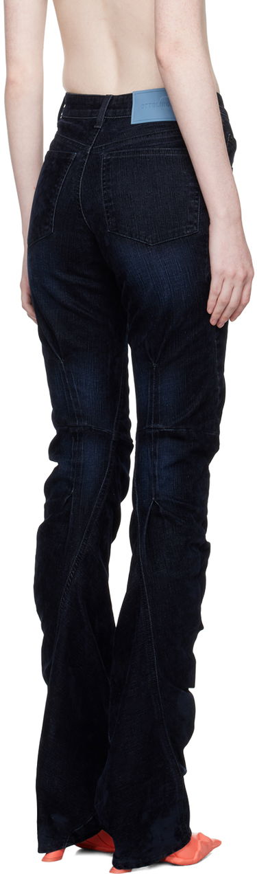 Jeans Ottolinger Ottolinger Offset Scrunch Jeans Blå | 1701712, 2