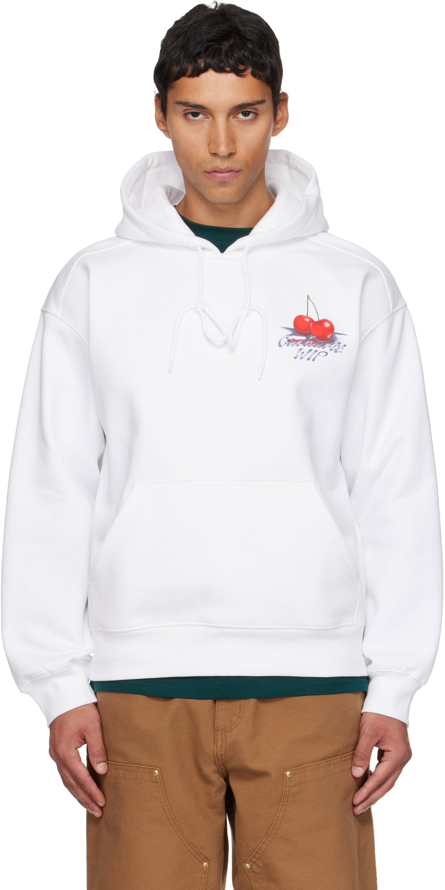 Sweatshirt Carhartt WIP Garcia Hoodie Hvid | I035191, 0