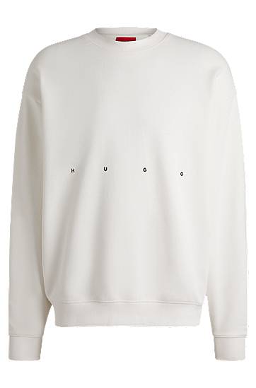 Sweater BOSS HUGO Sweatshirt with Logo Artwork Hvid | 50538973