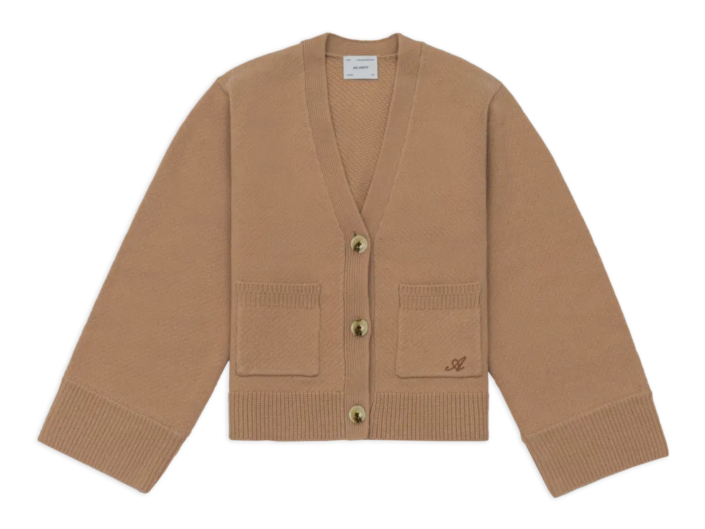 Sweater AXEL ARIGATO Memory Relaxed Cardigan Brun | A0443002, 0