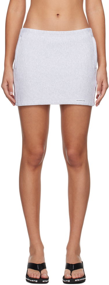 Nederdel Alexander Wang Wang Zip Miniskirt Grå | 4CC1245056, 0