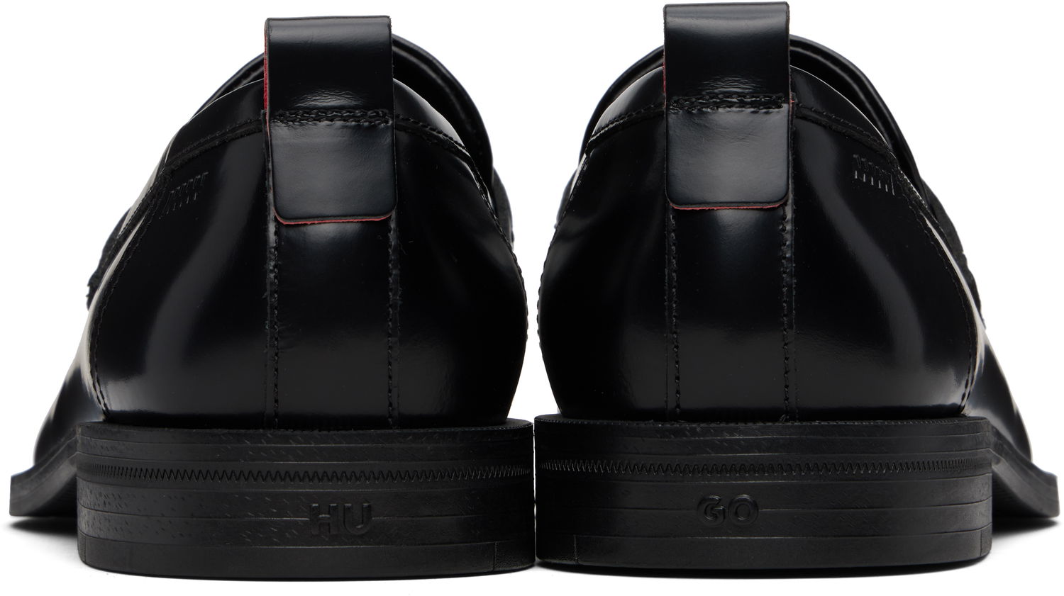 Sneakers og sko BOSS HUGO Leather Loafers with Rubber Sole Sort | 50548591, 1