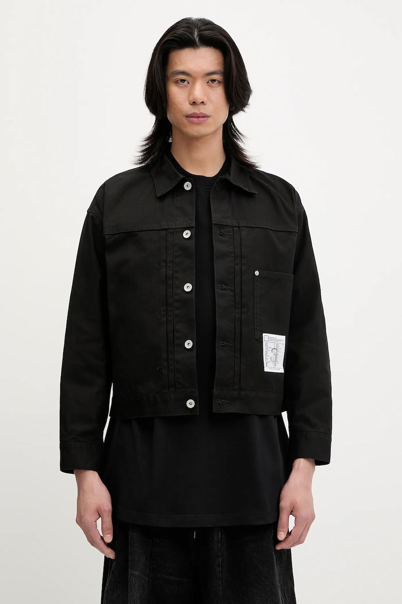 Jakke Neighborhood NEIGHBORHOOD TYPE-1 Cropped Denim Jacket Sort | 251AQNH.JKM03