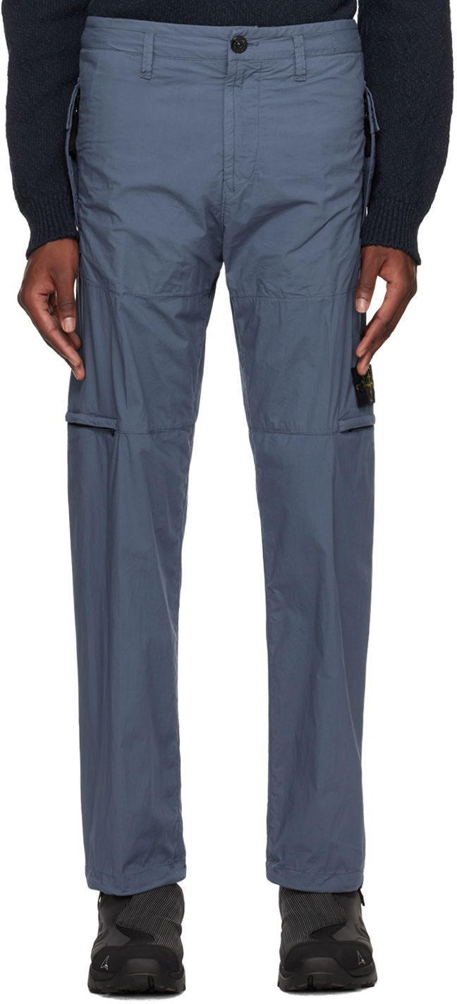 Bukser Stone Island Patch Trousers Mørkeblå | 801532403, 0