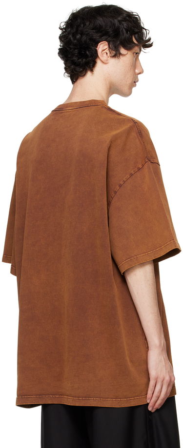 T-shirt Feng Chen Wang Feng Chen Wang Washed Logo T-Shirt Brun | FUF18TS07, 2