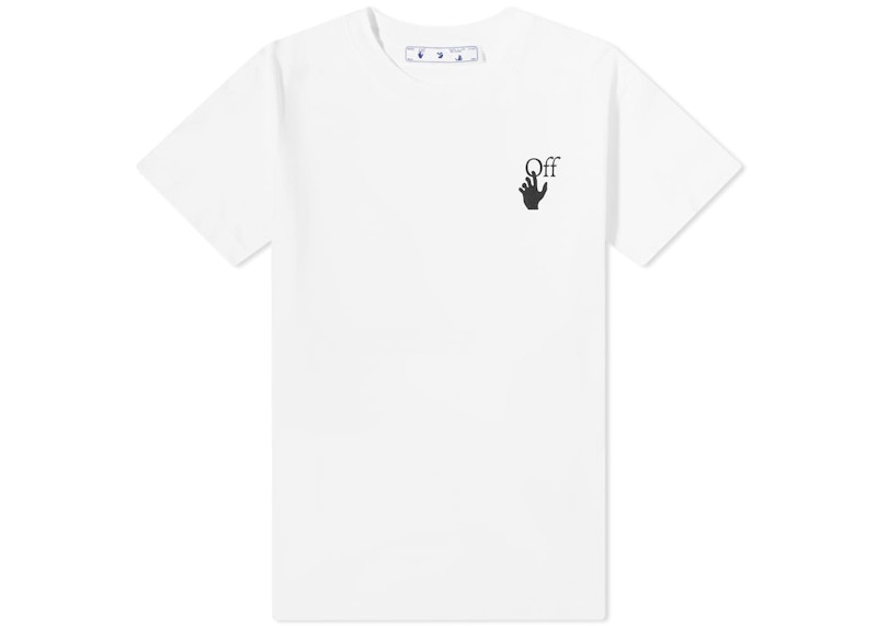 T-shirt Off-White Bubble Arrows Slim Fit T-Shirt White/Black Hvid | OMAA027F21JER0090110