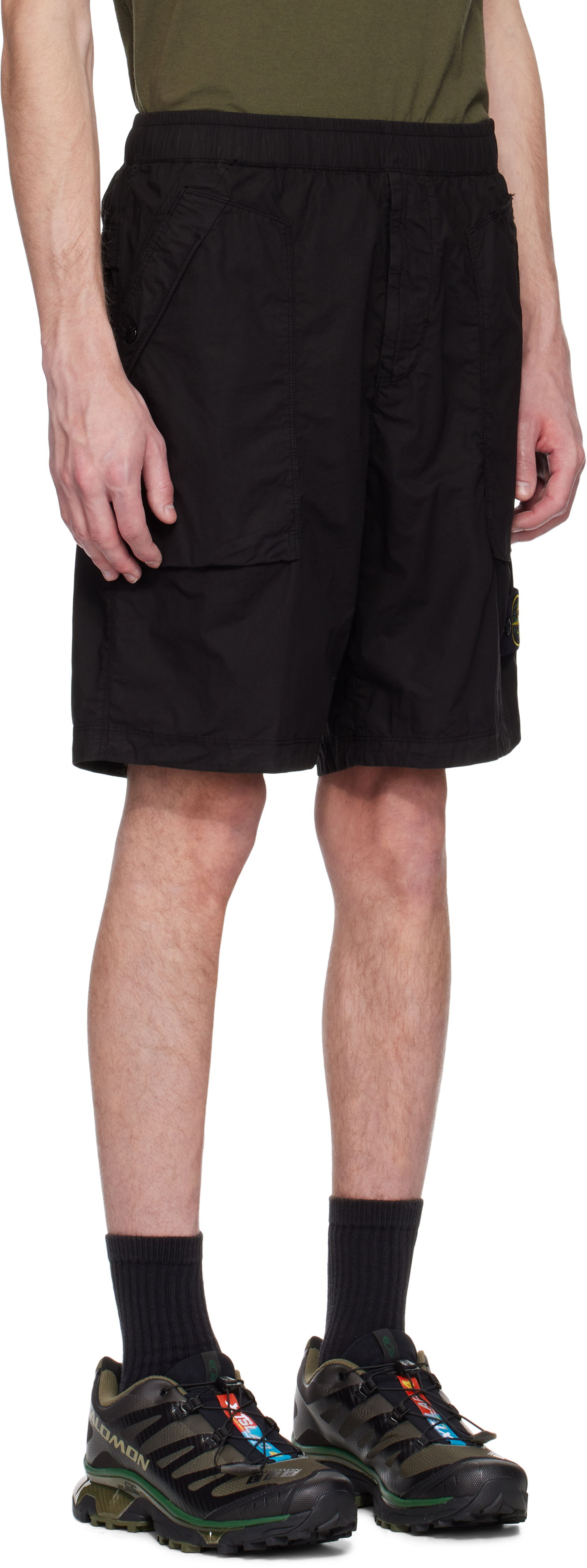 Shorts Stone Island Stone Island Stretch Cotton Shorts Sort | K1S15 L100009 S0003, 1