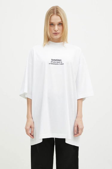 T-shirt VETEMENTS 'All You Need' Oversized T-Shirt Hvid | UA66TR690W, 1