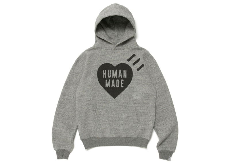 Sweatshirt Human Made #1 Graphic Print Fleece Hoodie Grå | HM25CS017