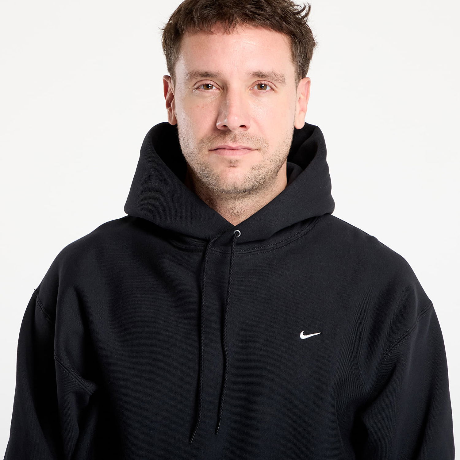 Sweatshirt Nike Solo Swoosh Pullover Hoodie Sort | HV1082-010, 1