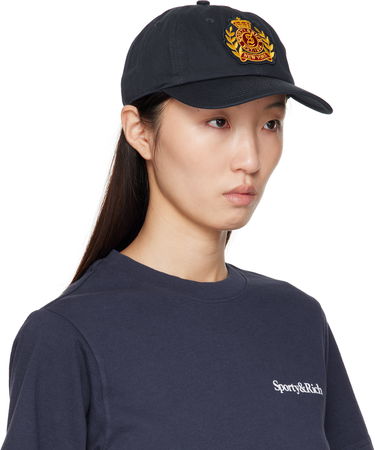 Kasket Sporty & Rich Sporty & Rich 'NY' Crest Cap Mørkeblå | AC040602234BL106, 1