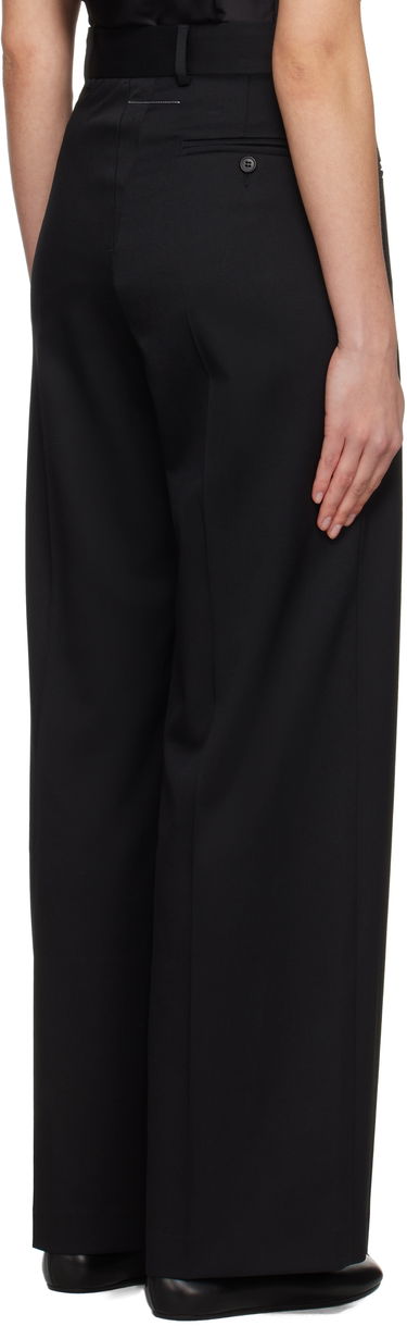Bukser Maison Margiela MM6 Maison Margiela Twist Wool Blend Trousers Sort | S52KA0516 S47848, 2