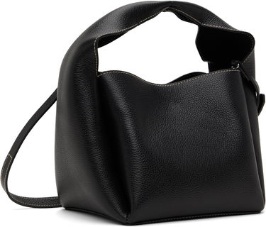 Skuldertaske TOTEME TOTEME Grained-Leather Bucket Bag Sort | 233-9111-613, 2