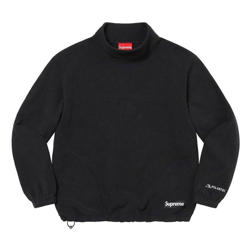Sweater Supreme Polartec Mock Neck Pullover Sort | SUP-FW22-817