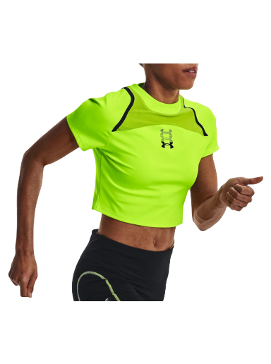 T-shirt Under Armour Run Anywhere Crop Tee Gul | 1376816-369