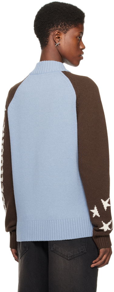 Sweater We11done We11done Zip Cardigan Blå | WD-KJ0-24-620-U-SK, 2