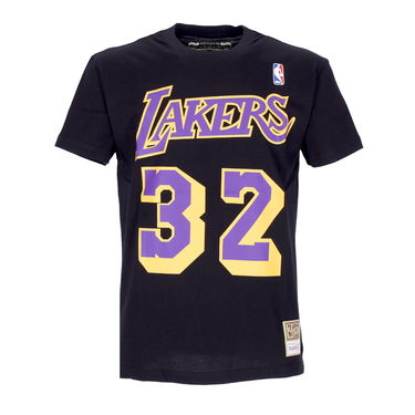 T-shirt Mitchell & Ness NBA Magic Johnson Los Angeles Lakers Tee Sort | BMTRINTL1074-LALMJKBLCK, 0