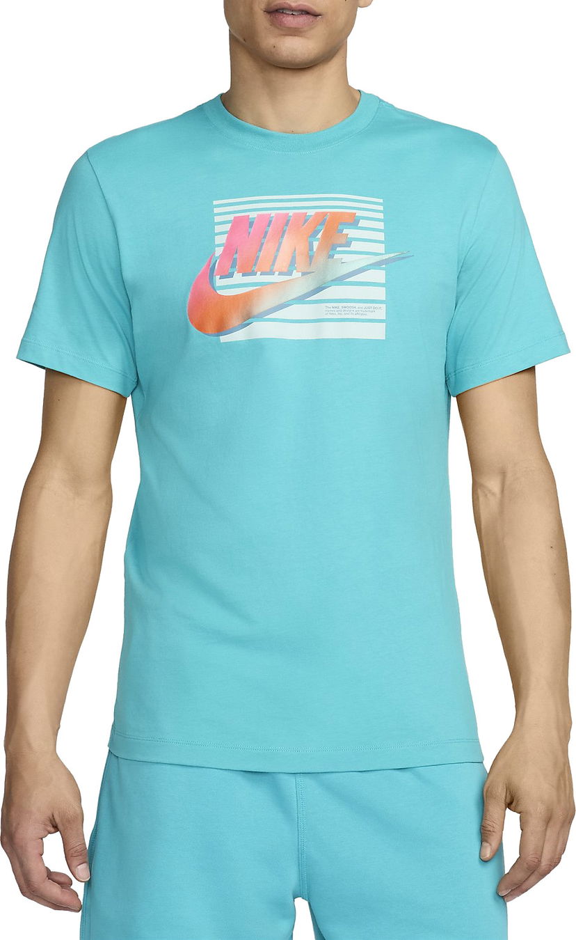 T-shirt Nike M NSW TEE 6MO FUTURA Turkis | fq7995-345