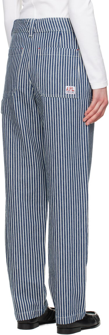Bukser A.P.C. A.P.C. Gustav Striped Jeans Blå | COHHG-M08484, 2
