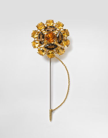 Stift Dolce & Gabbana Dolce & Gabbana Sicily Brooch with Madera Quartz, Smoky Quartz, and Citrines Gul | WPKN3GWYE01ZOO00, 0