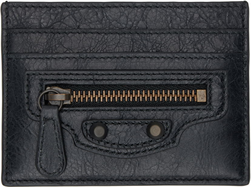 Tegnebog Balenciaga 'Le City' Leather Card Holder Sort | 810606 2ABFY