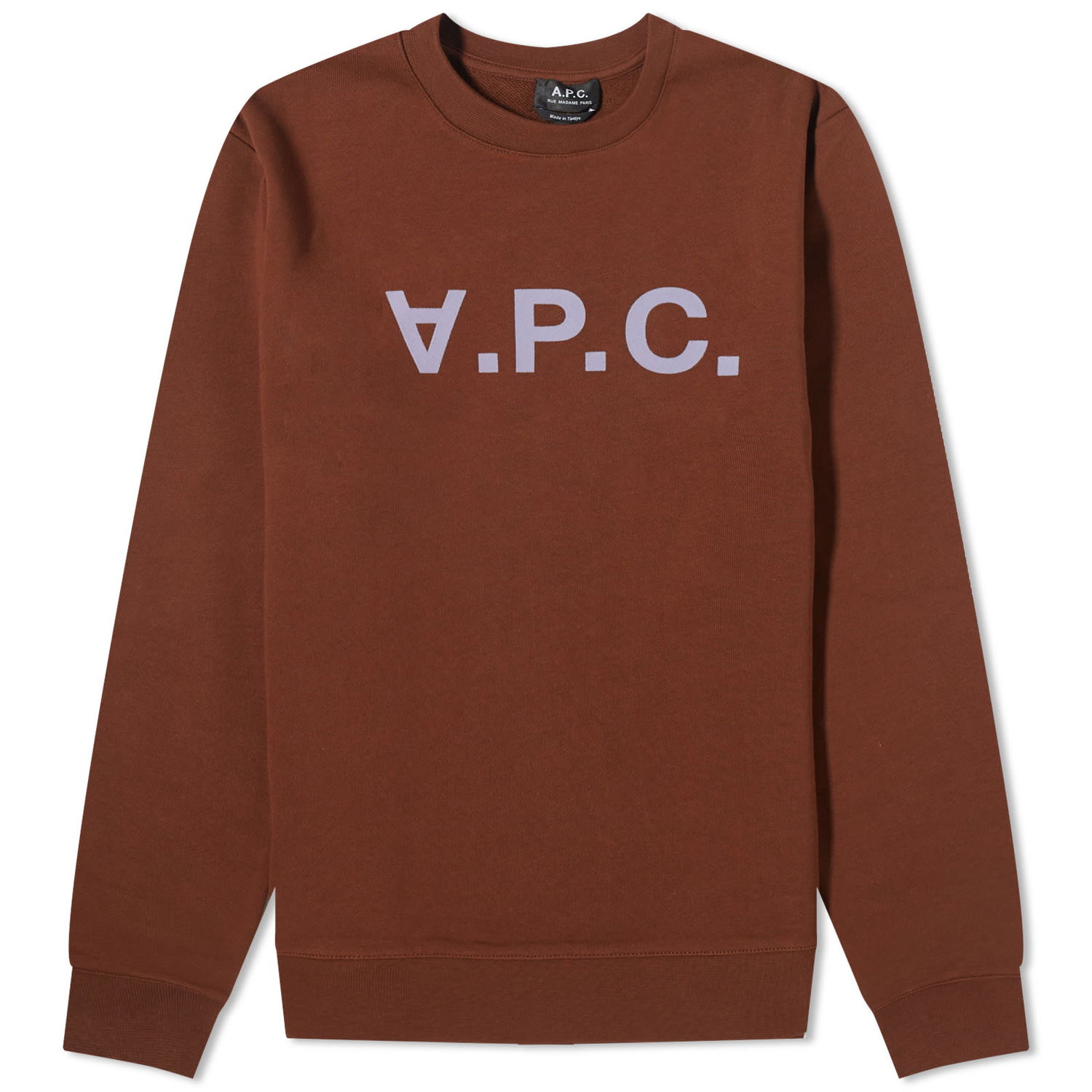 Sweater A.P.C. VPC Logo Crewneck Brun | COFAX-H27378-CAJ, 0
