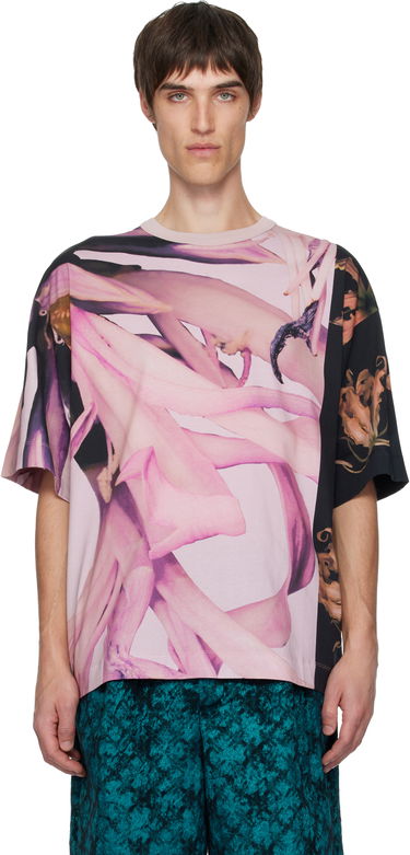 T-shirt Dries Van Noten Dries Van Noten Floral Print Oversized T-shirt Flerfarvet | 252-021109-2602, 0