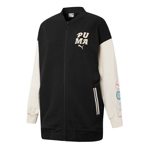 Bomberjakke Puma Retro Colorblock Bomber Jacket Hvid | 536309-01, 0
