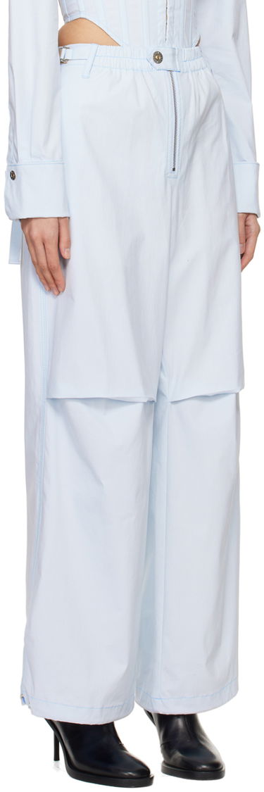 Bukser Dion Lee Flight Zippered Wide-Leg Trousers Blå | C2187PS24, 1