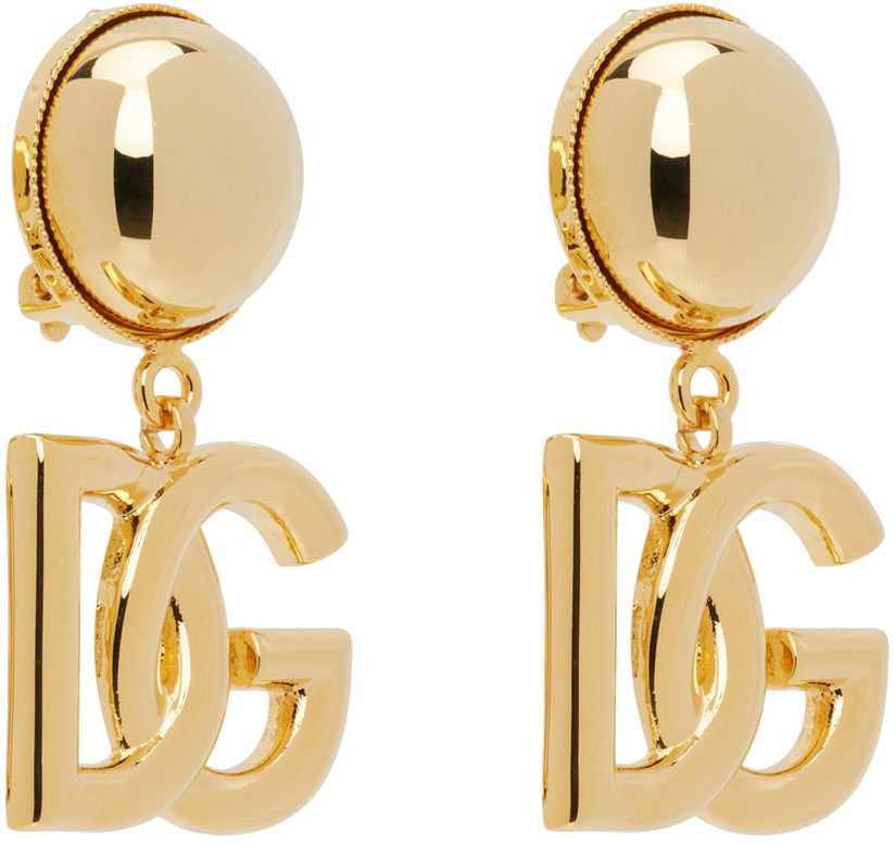 Øreringe Dolce & Gabbana Gold 'DG' Earrings Metalisk | WEN6P6 W1111, 1