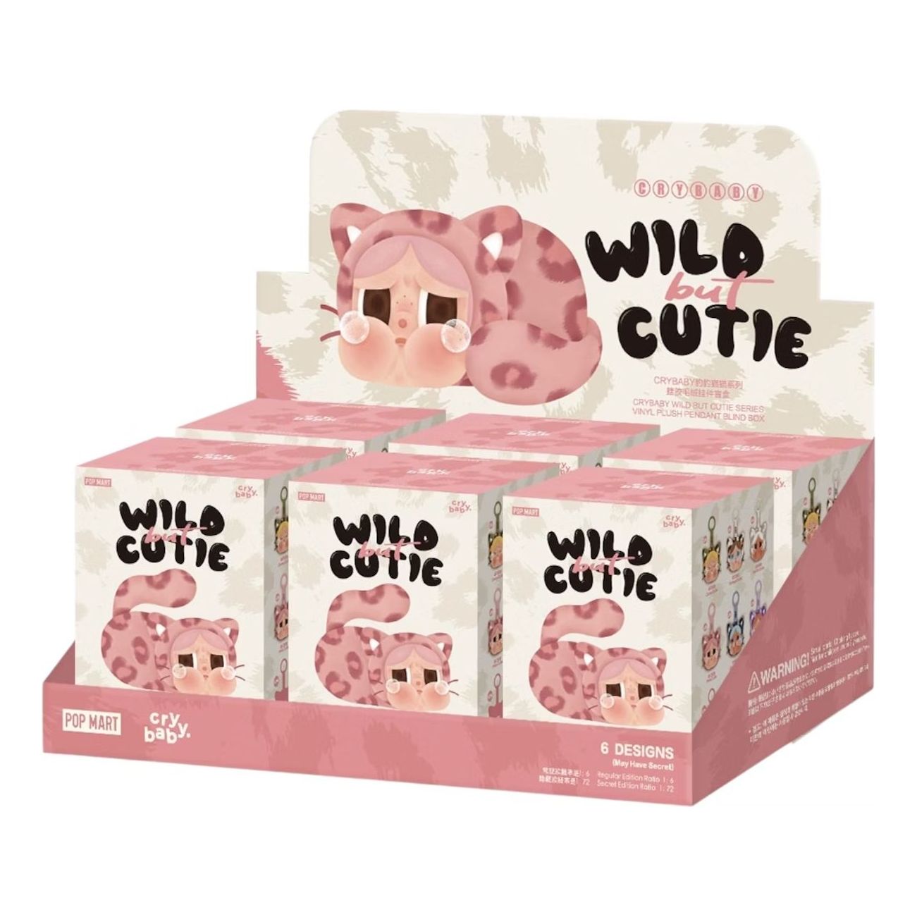 Collectible POP MART CryBaby Wild but Cutie Plush Pendant Blind Box Flerfarvet | PPMT-2505-0012, 0