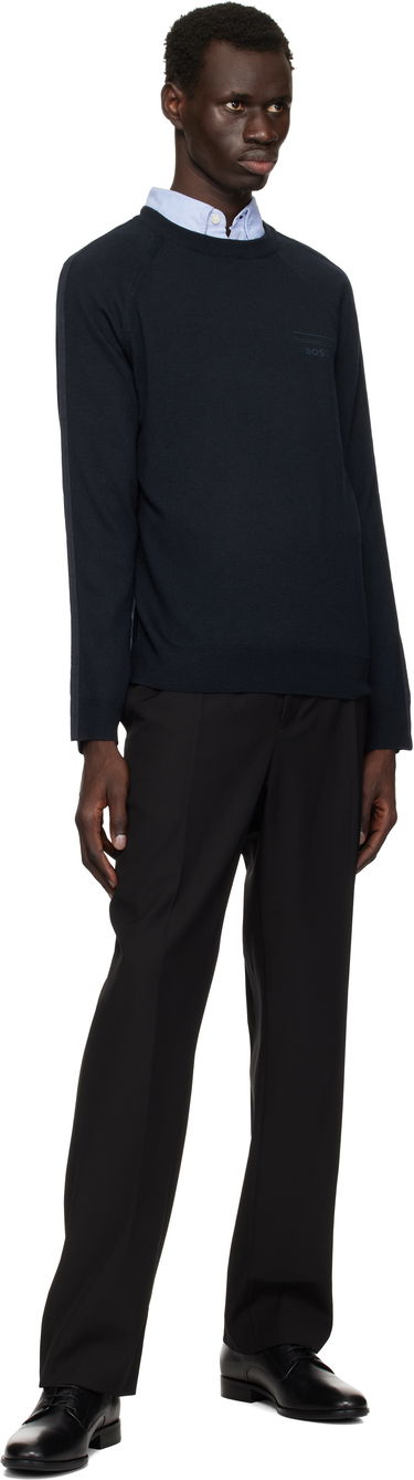 Sweater BOSS Porsche Edition Logo Sweater Mørkeblå | 50531197, 3
