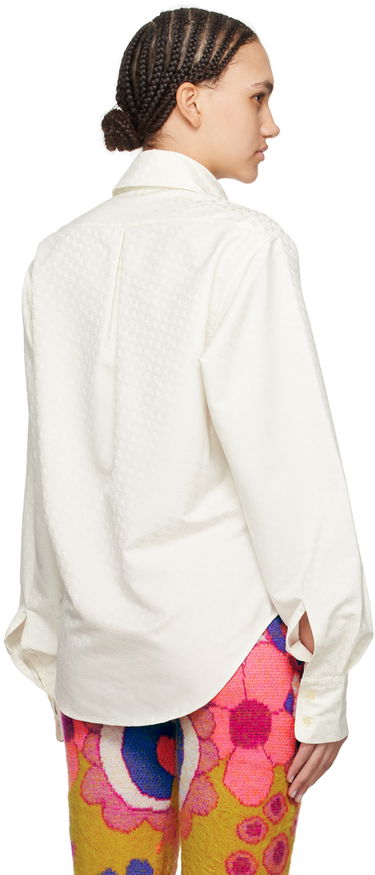 Skjorte ERL White Button-Up Shirt Hvid | ERL08B002, 2