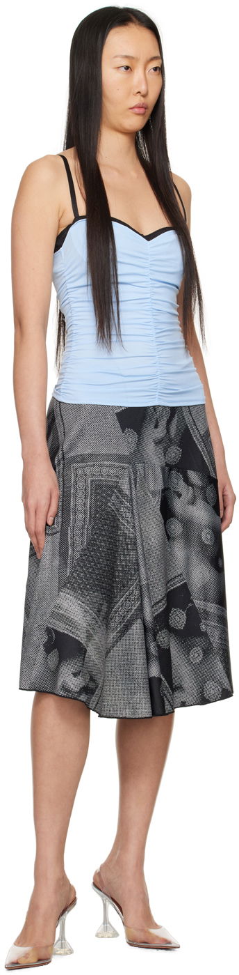 Tanktop Miaou Miaou Renzo Ruched Tank Top Blå | 7064TKBYL, 3