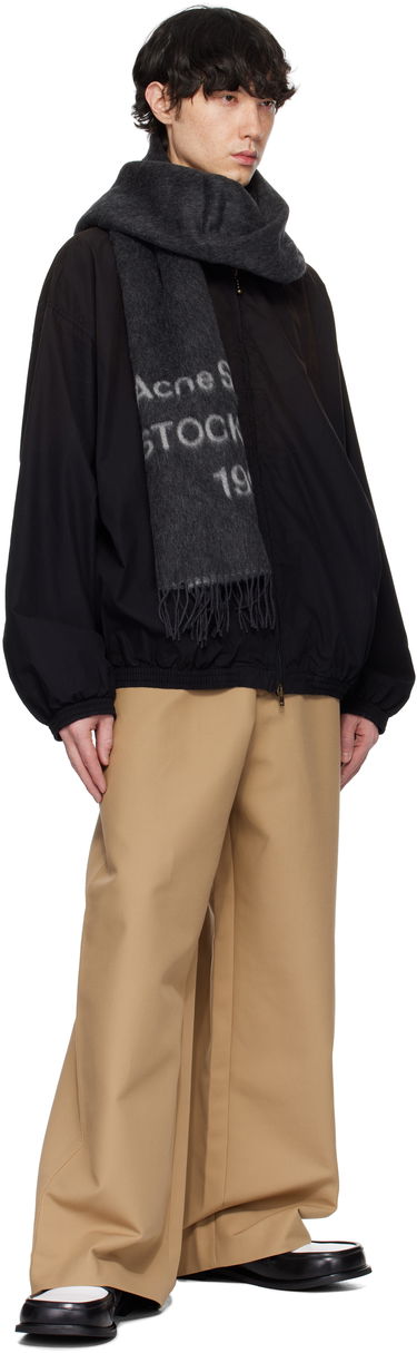Vindjakke Acne Studios Printed Logo Zipper Jacket Sort | B90791-, 3
