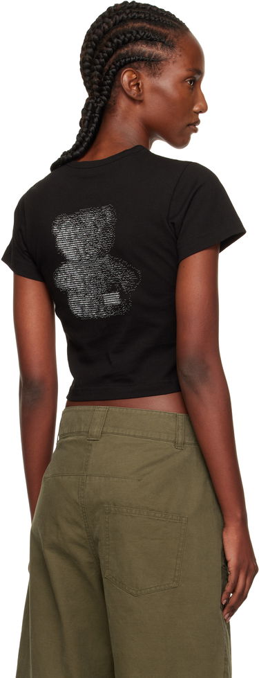 T-shirt We11done We11done Code Teddy Cropped T-Shirt Sort | WD-TT2-25-770-W-BK, 2