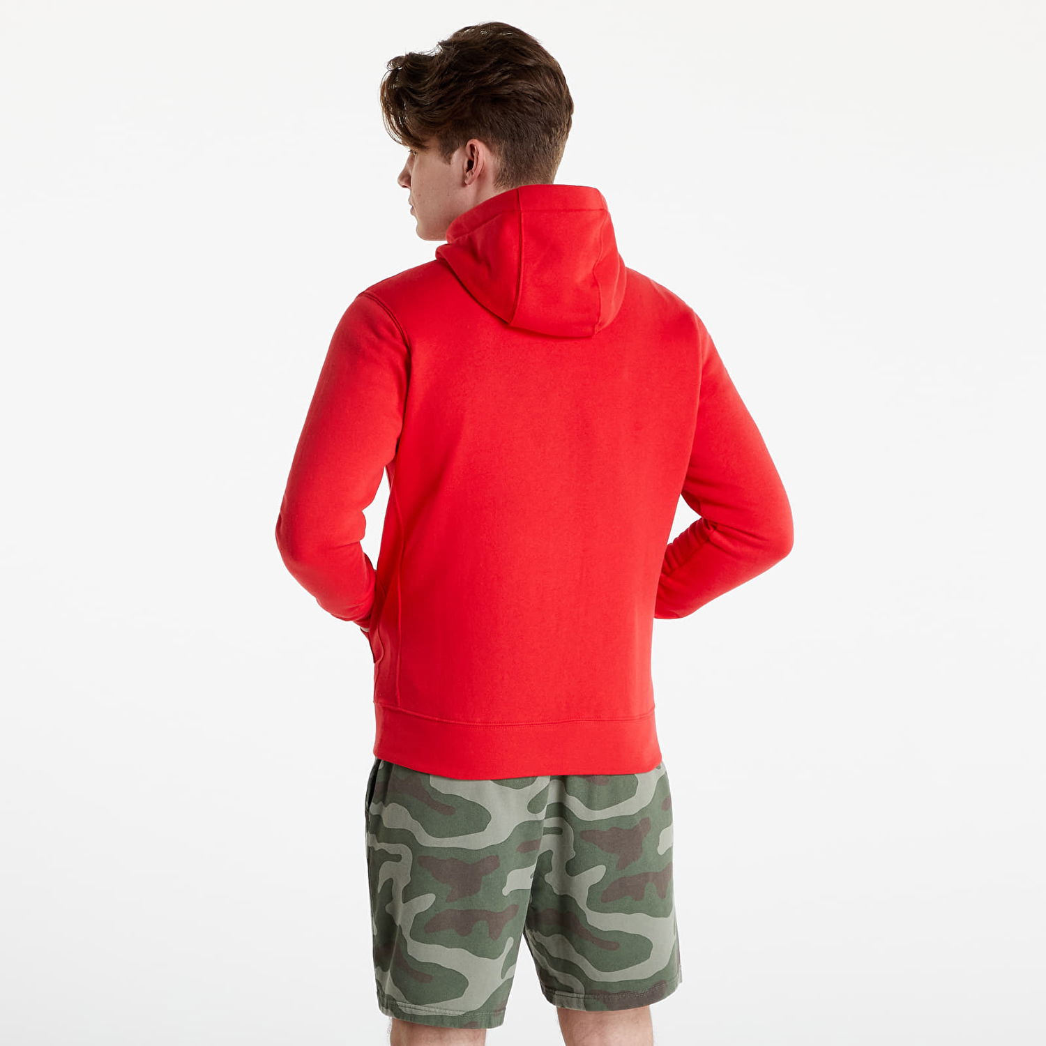 Sweatshirt Nike Sportswear Club Hoodie Full-Zip Brushed Back Rød | BV2645-657, 1