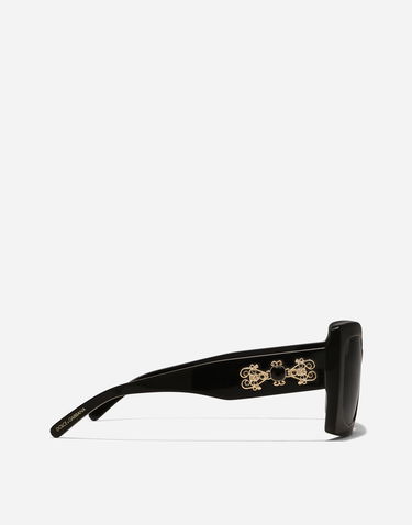 Solbriller Dolce & Gabbana Filigrana Acetate Sunglasses New Arrivals Onesize Sort | VG4525VP1879V000, 2