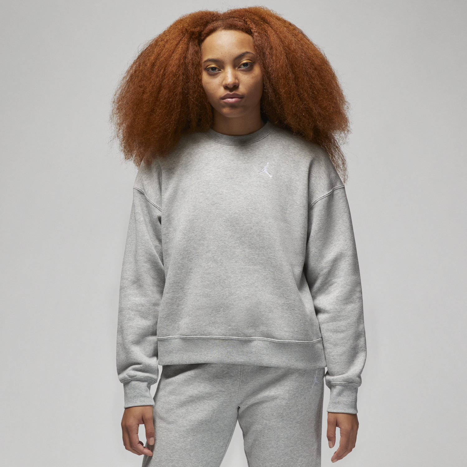 Sweatshirt Jordan Brooklyn Fleece s kulatým Grå | FN4491-063, 0
