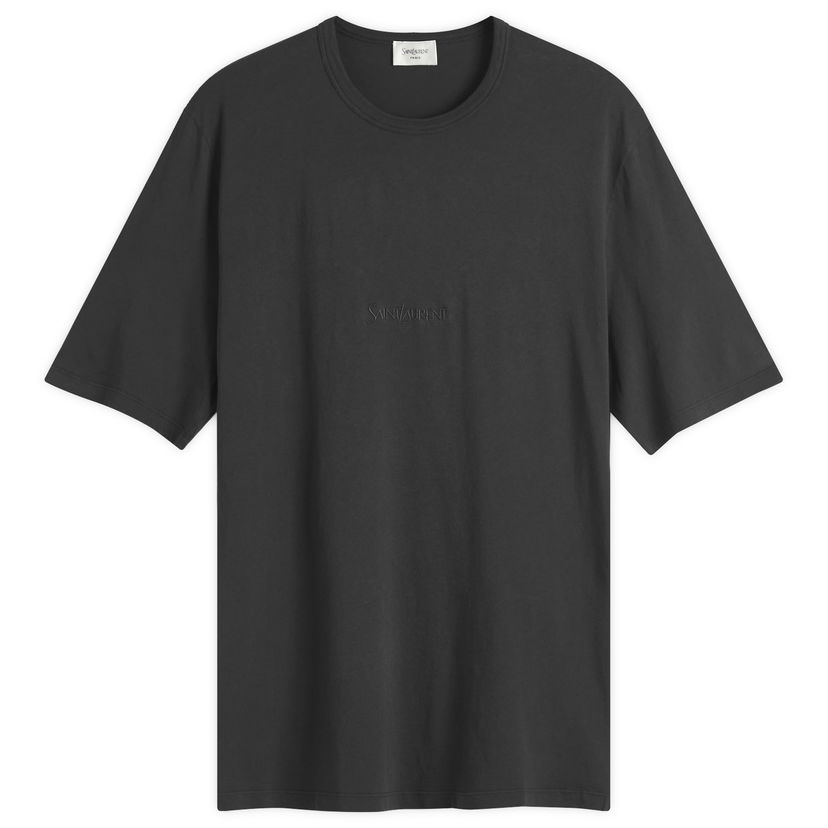 T-shirt Saint Laurent Saint Laurent Tonal Logo T-Shirt, Size Large Sort | 818535-YBHD2-1025
