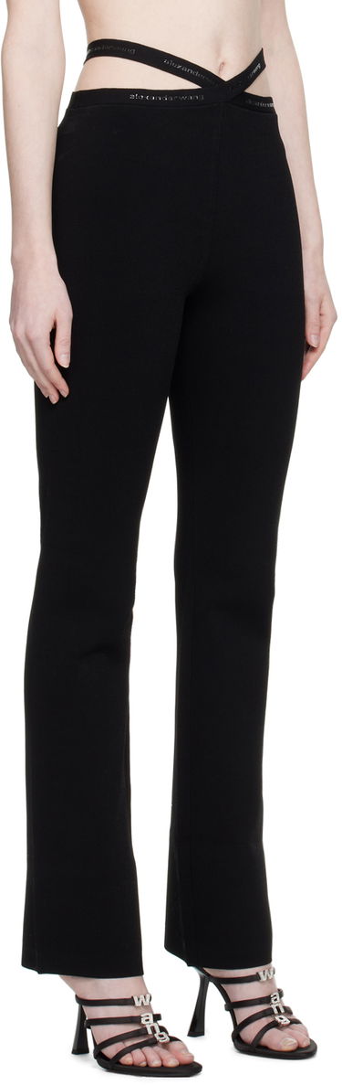Bukser Alexander Wang Alexander Wang.t Criss-Cross Leggings Sort | 4KC1234016, 1