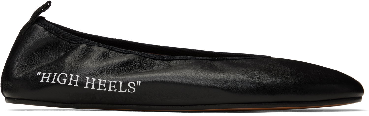 Sneakers og sko Off-White High Heel Ballerina Flats Sort | OWIK003C99LEA0011001, 0
