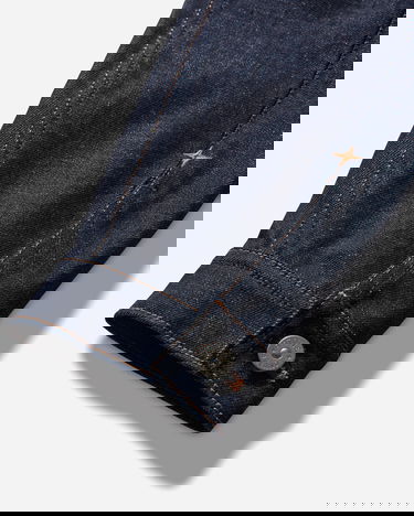 Jakke Stone Island Raw Denim Contrast Stitch Jacket Denim Research Blå | K2S15-Q100027-S00J8 VJ200, 3