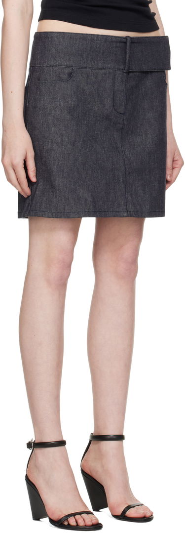 Nederdel Courrèges Courrèges Belted Denim Miniskirt Blå | 225DJU271DE0035, 1