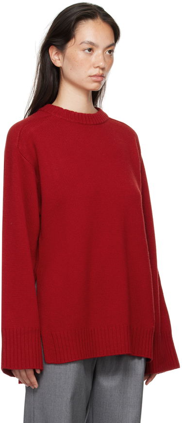 Sweater Loulou de Saison Loulou de Saison Safi Ribbed Knit Sweater Rød | SAFI, 1