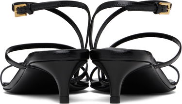 Tilbehør Khaite KHAITE Loop Kitten Heel Sandals Sort | F3076-920, 1