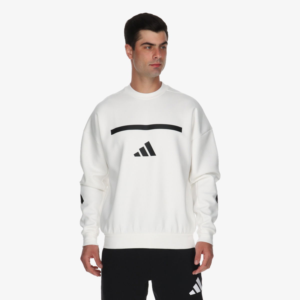 Sweater adidas Performance adidas Z.N.E. Sweatshirt Hvid | JF2451, 1