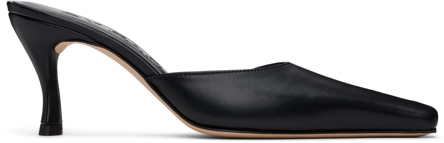 Sneakers og sko BY FAR Selene Leather Mules Sort | MWFHC018CL013BK001PL, 0
