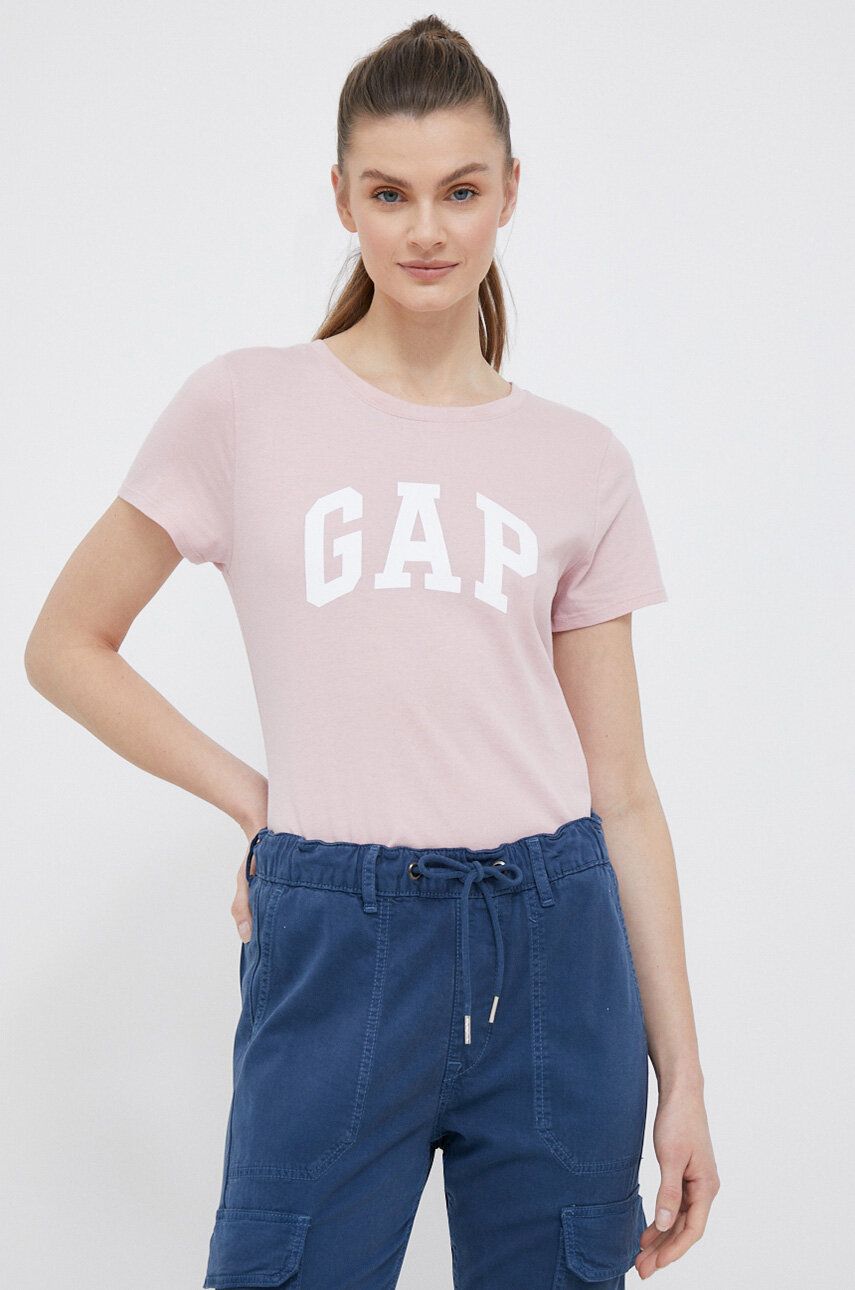 T-shirt GAP GAP 2-pack T-shirt Lyserød | 548683.02PINKSTAN, 0