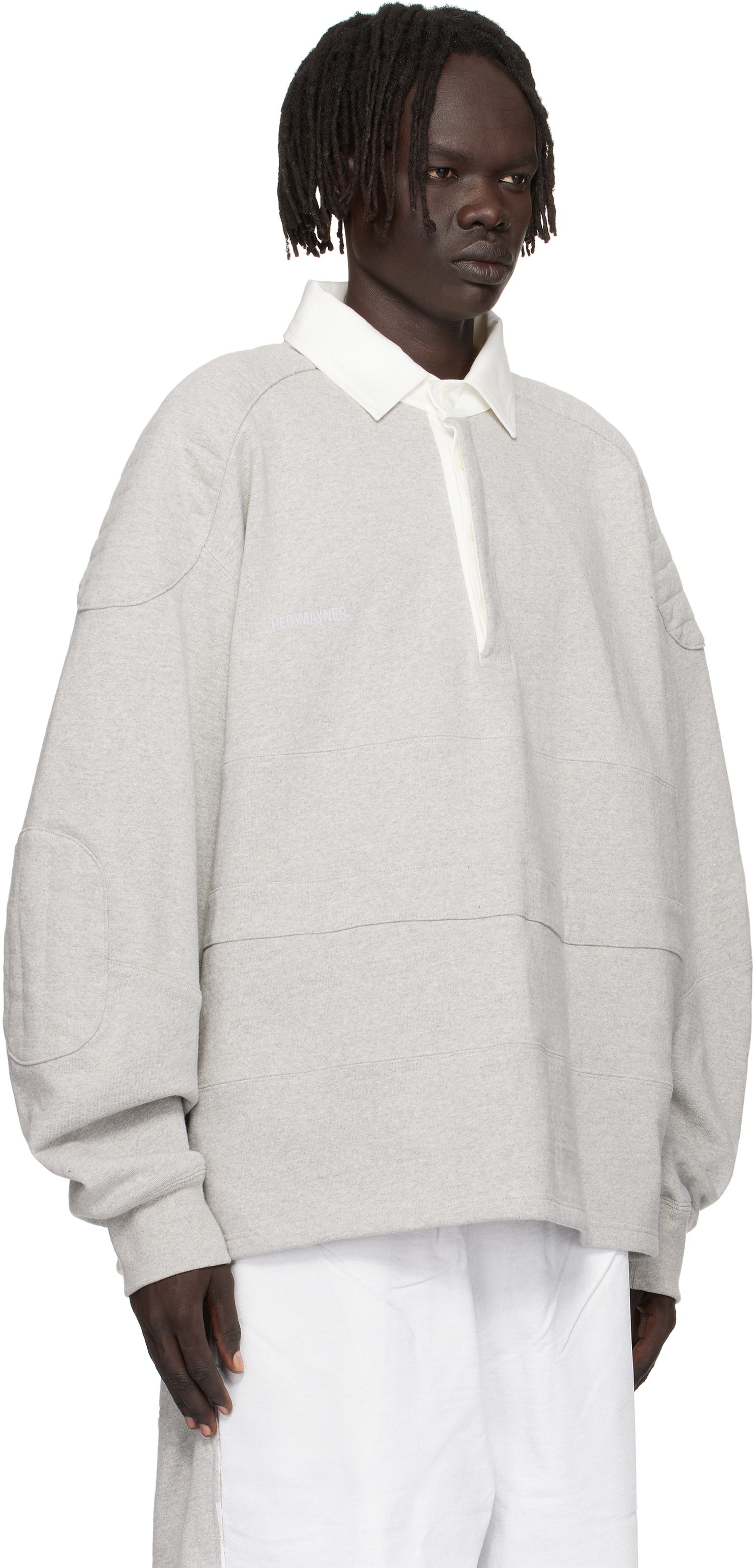 Polo skjorte HED MAYNER Hed Mayner Paneled Polo Grå | HMMB72021R-HB211, 1